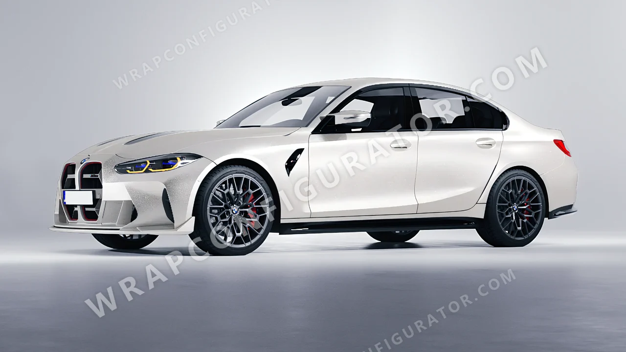 Grey BMW M3 CS 2023 wrapped in Colourshield PPF by HyperPro Silver MF38-P