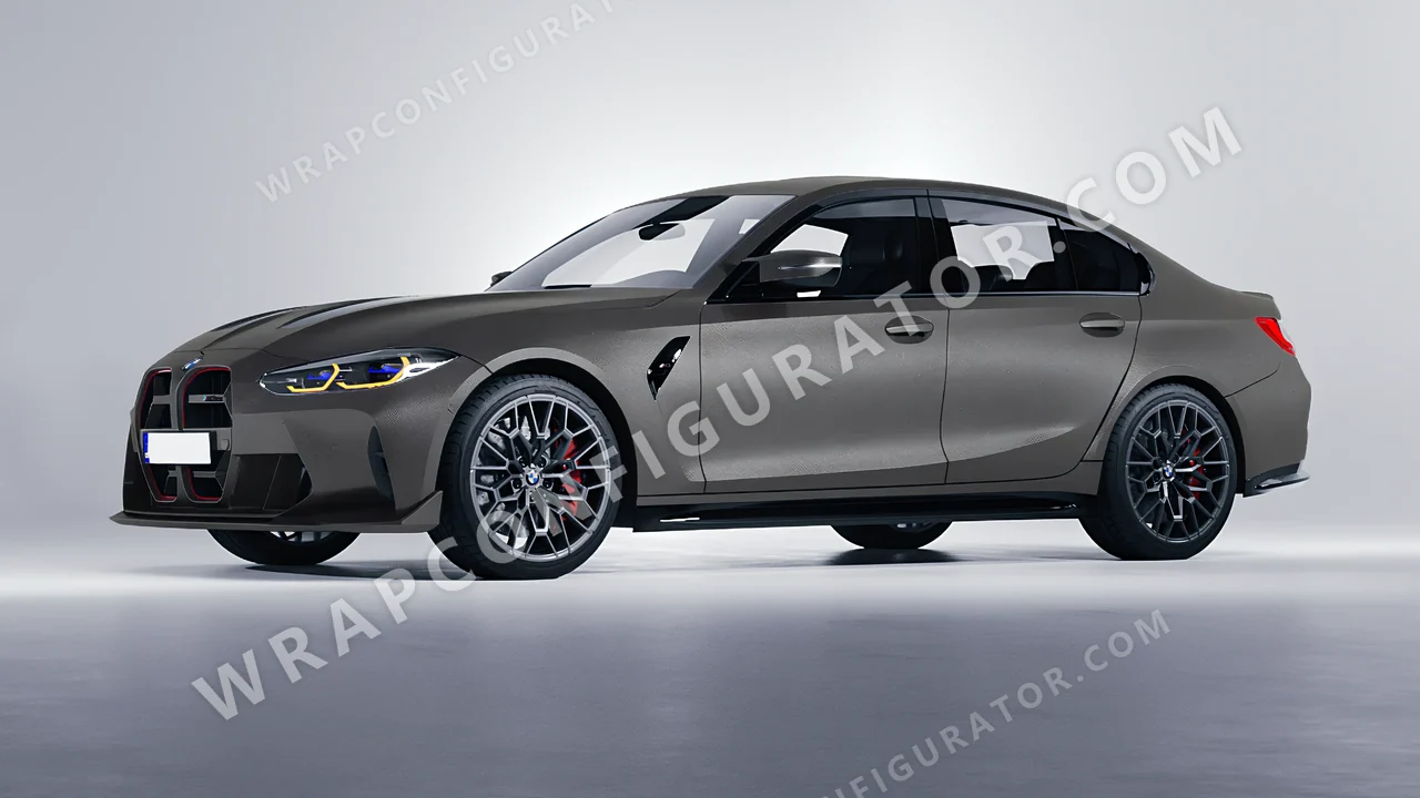 Grey BMW M3 CS 2023 wrapped in Colourshield PPF by HyperPro Space Gray MF09-P