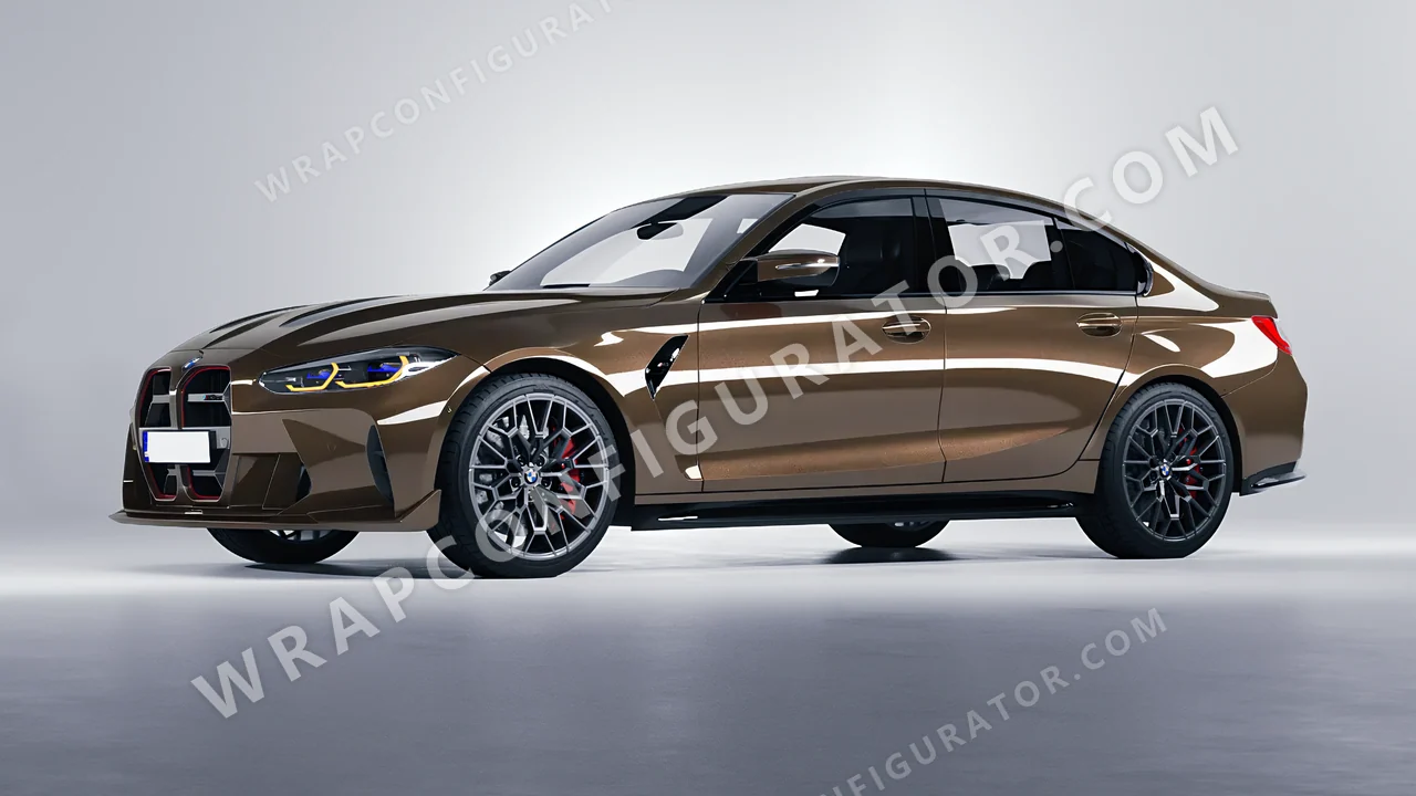 Grey BMW M3 CS 2023 wrapped in Inozetek Dynamic PPF Charcoal DPPF926