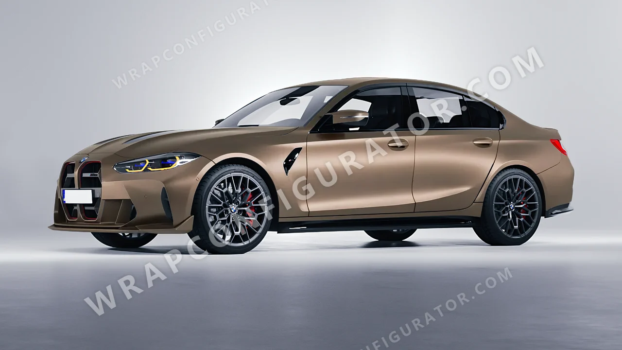 Grey BMW M3 CS 2023 wrapped in Inozetek Dynamic PPF Titanium DPPF813