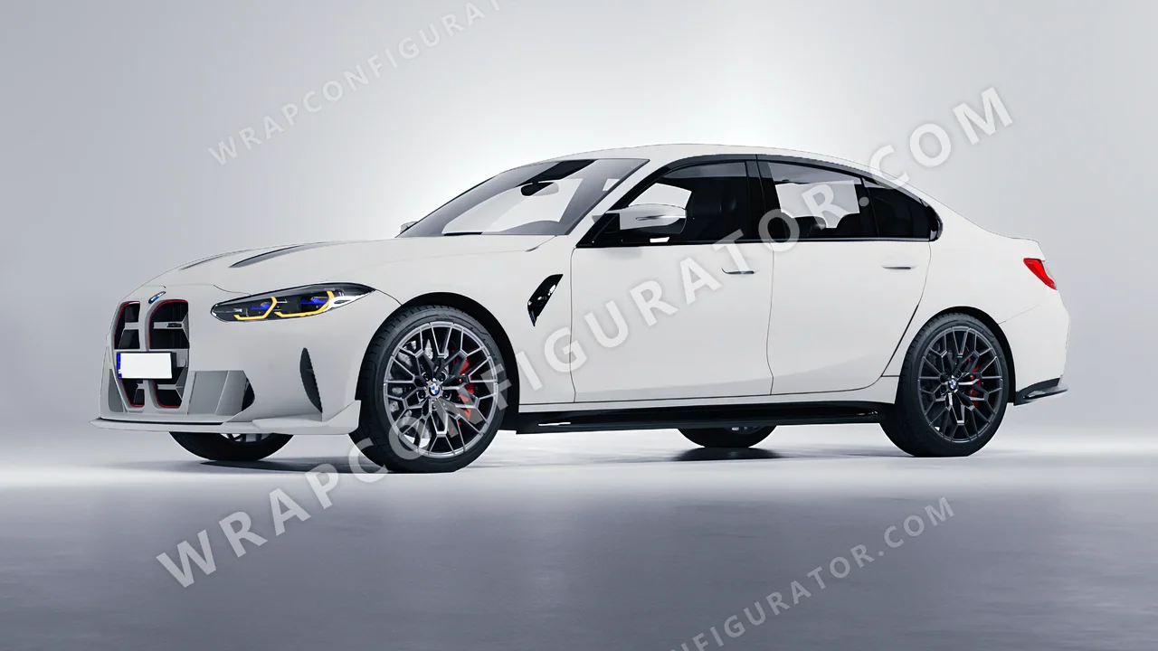 Grey BMW M3 CS 2023 wrapped in Inozetek Dynamic PPF Ultimate Grey DPPF809
