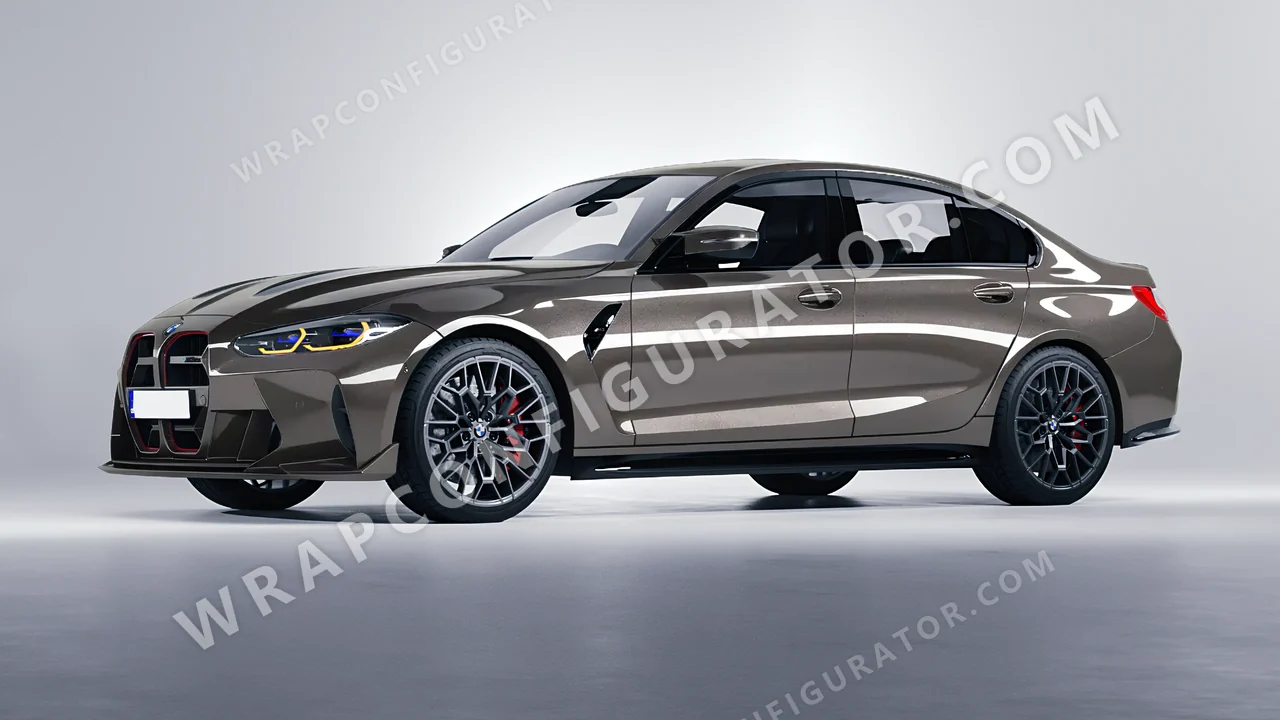 Grey BMW M3 CS 2023 wrapped in ORACAL Grey Cast Iron 970RA-935G