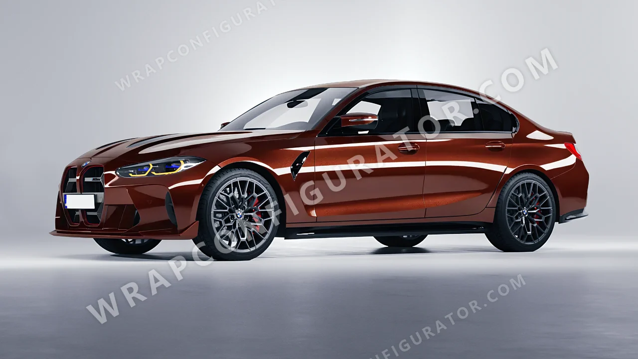 Orange BMW M3 CS 2023 wrapped in Colourshield PPF by HyperPro Copper HGM77-P