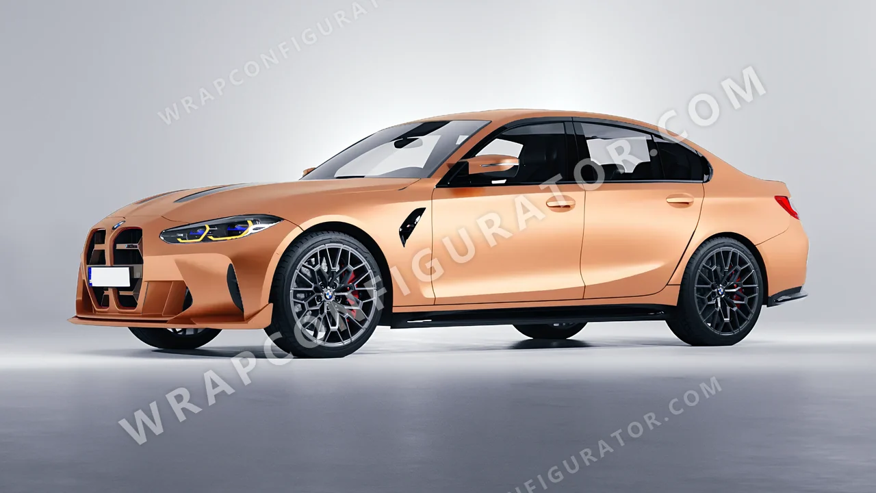 Orange BMW M3 CS 2023 wrapped in ORACAL Copper Kiss 970RA-313M
