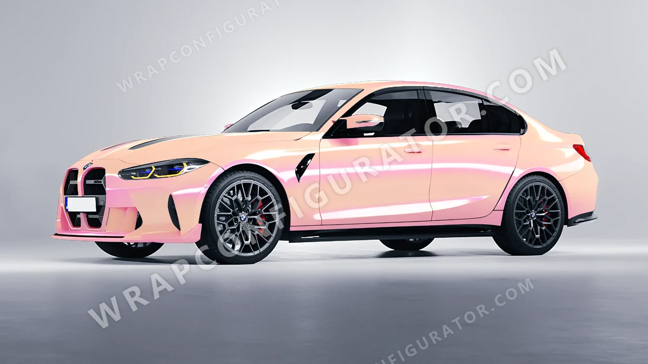 Pink BMW M3 CS 2023 wrapped in Colourshield PPF by HyperPro Pink CGM03-P