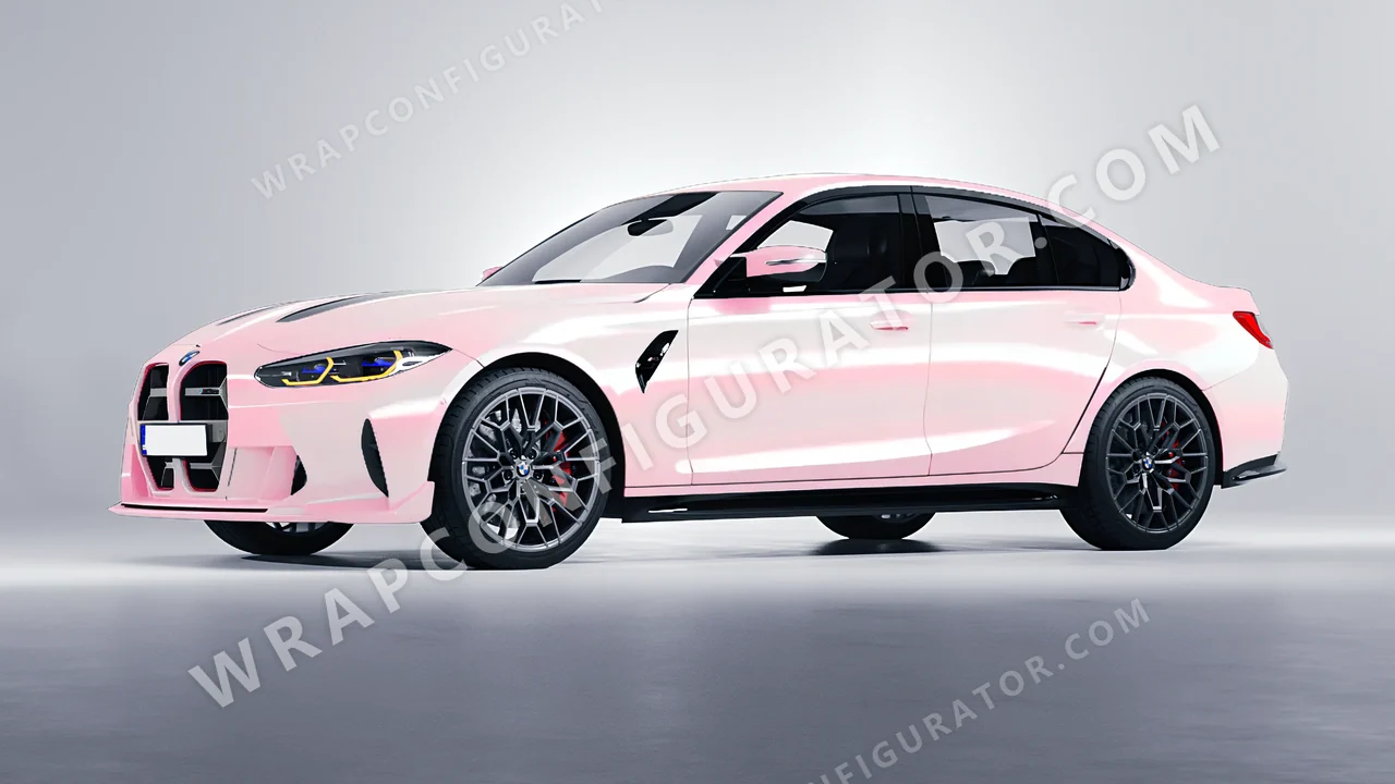 Pink BMW M3 CS 2023 wrapped in Colourshield PPF by HyperPro Purple/Pink CGM15-P