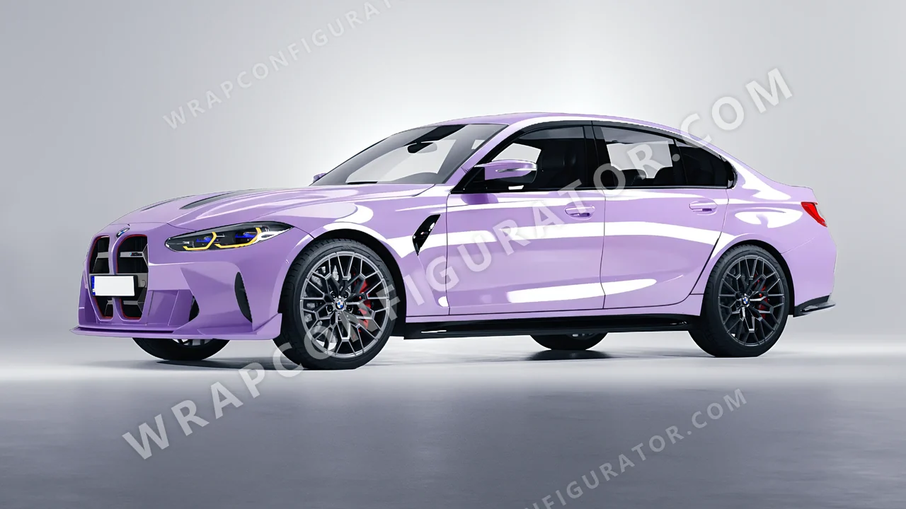 Purple BMW M3 CS 2023 wrapped in Colourshield PPF by HyperPro Amethyst HGF27-P
