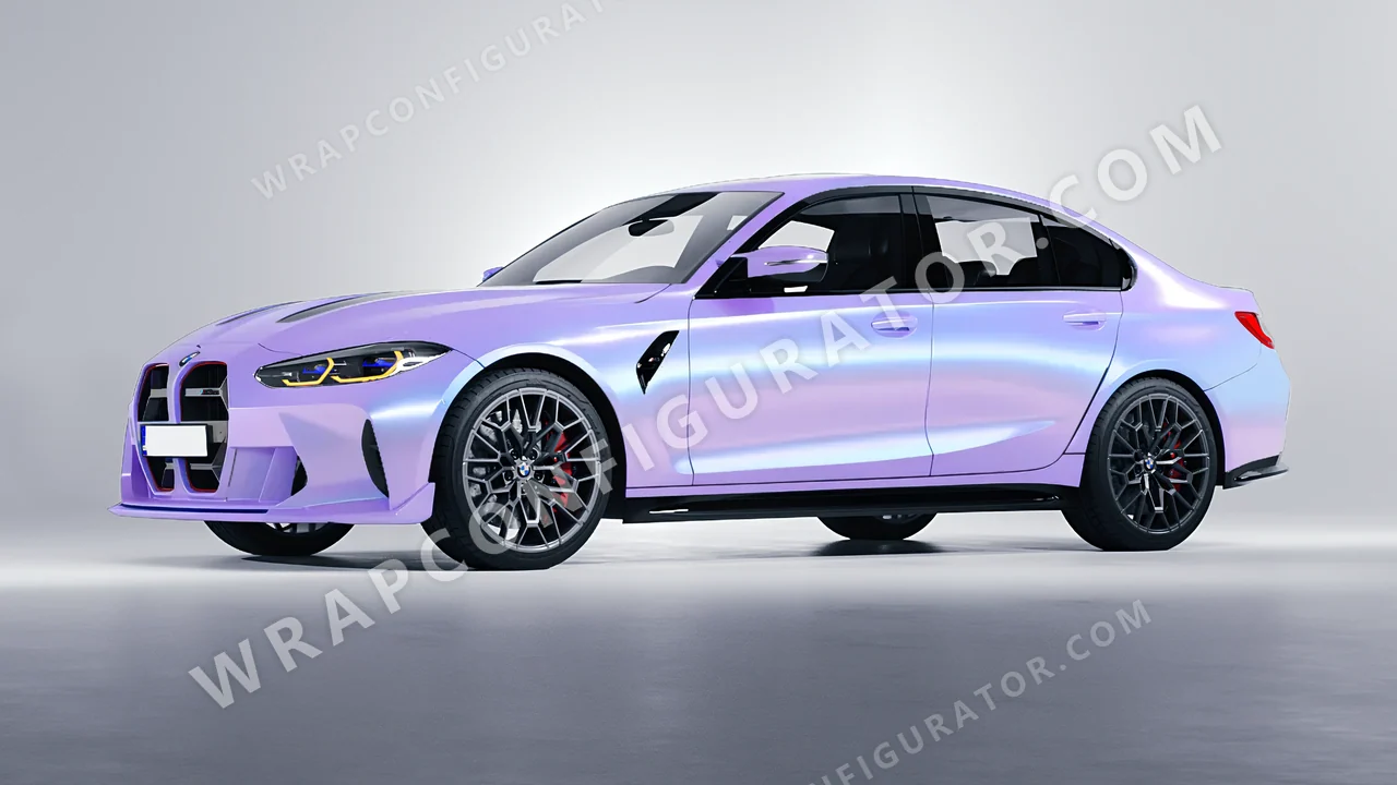 Purple BMW M3 CS 2023 wrapped in Colourshield PPF by HyperPro Aurora Purple CGM08-P
