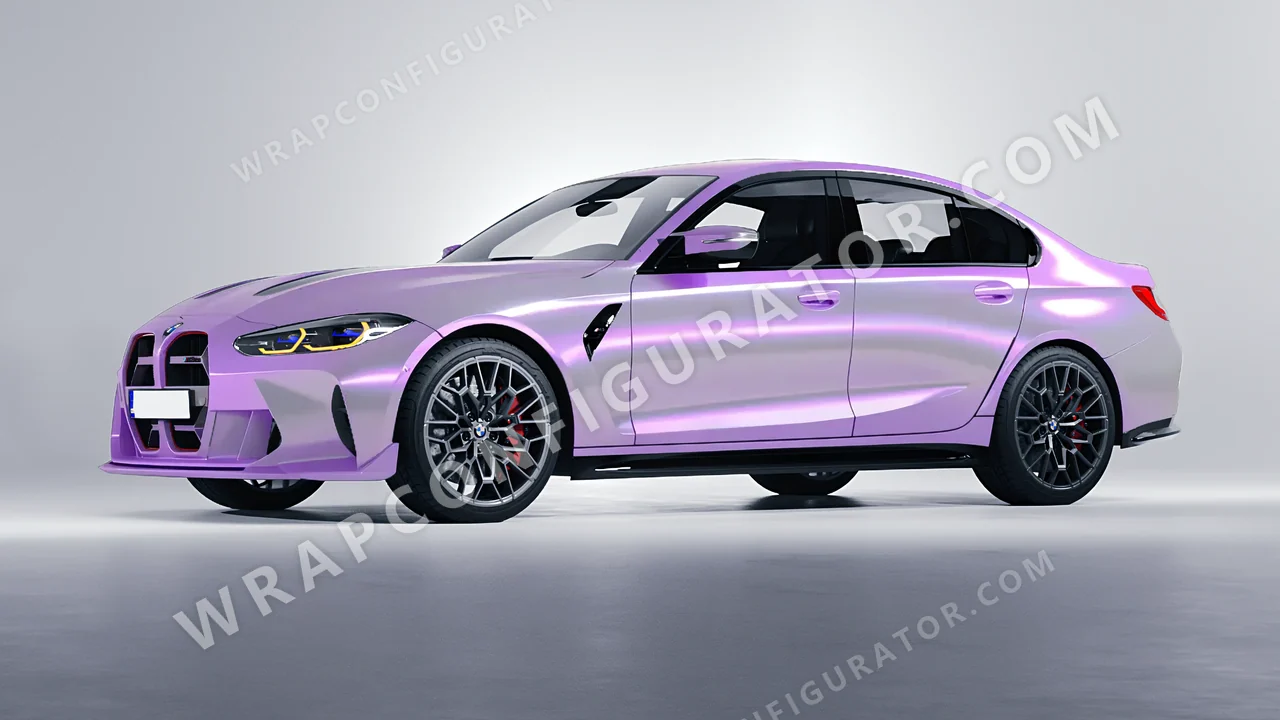 Purple BMW M3 CS 2023 wrapped in Colourshield PPF by HyperPro Gray Purple CGM07-P