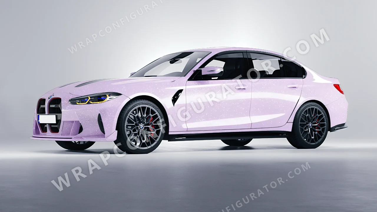 Purple BMW M3 CS 2023 wrapped in Colourshield PPF by HyperPro Light Purple GPF09-P