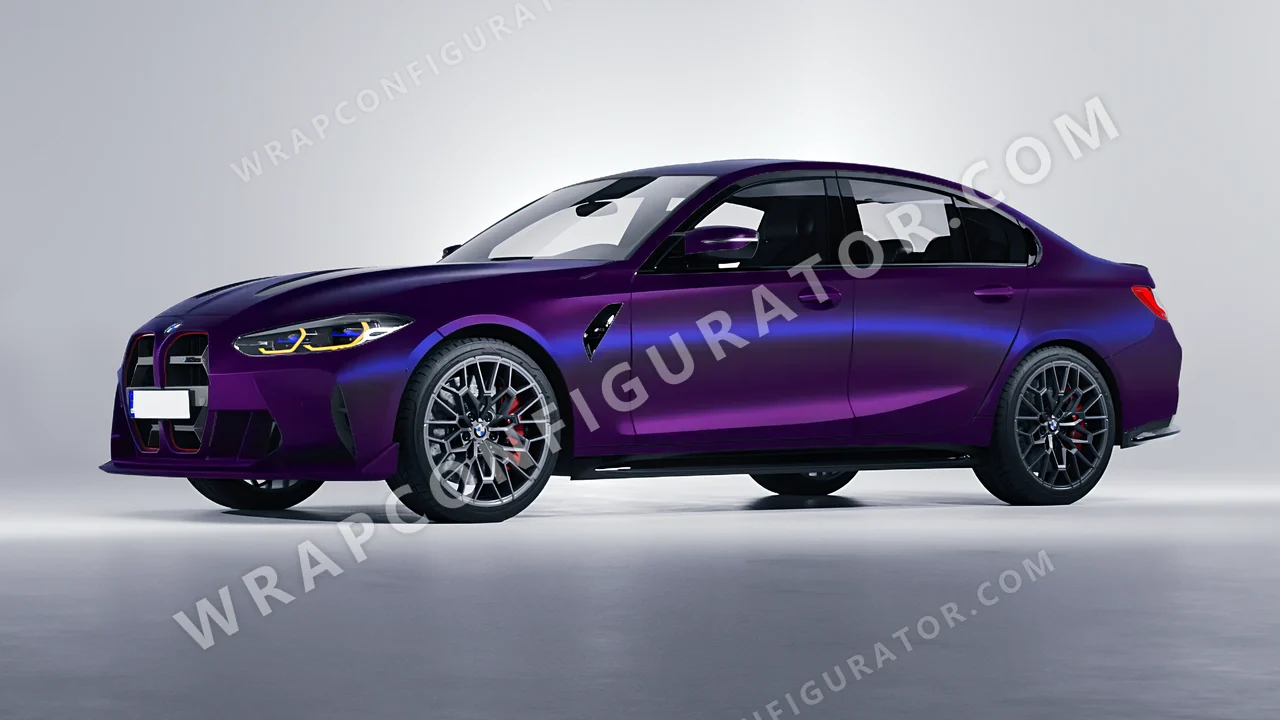 Purple BMW M3 CS 2023 wrapped in Colourshield PPF by HyperPro Midnight Purple MSF52-P