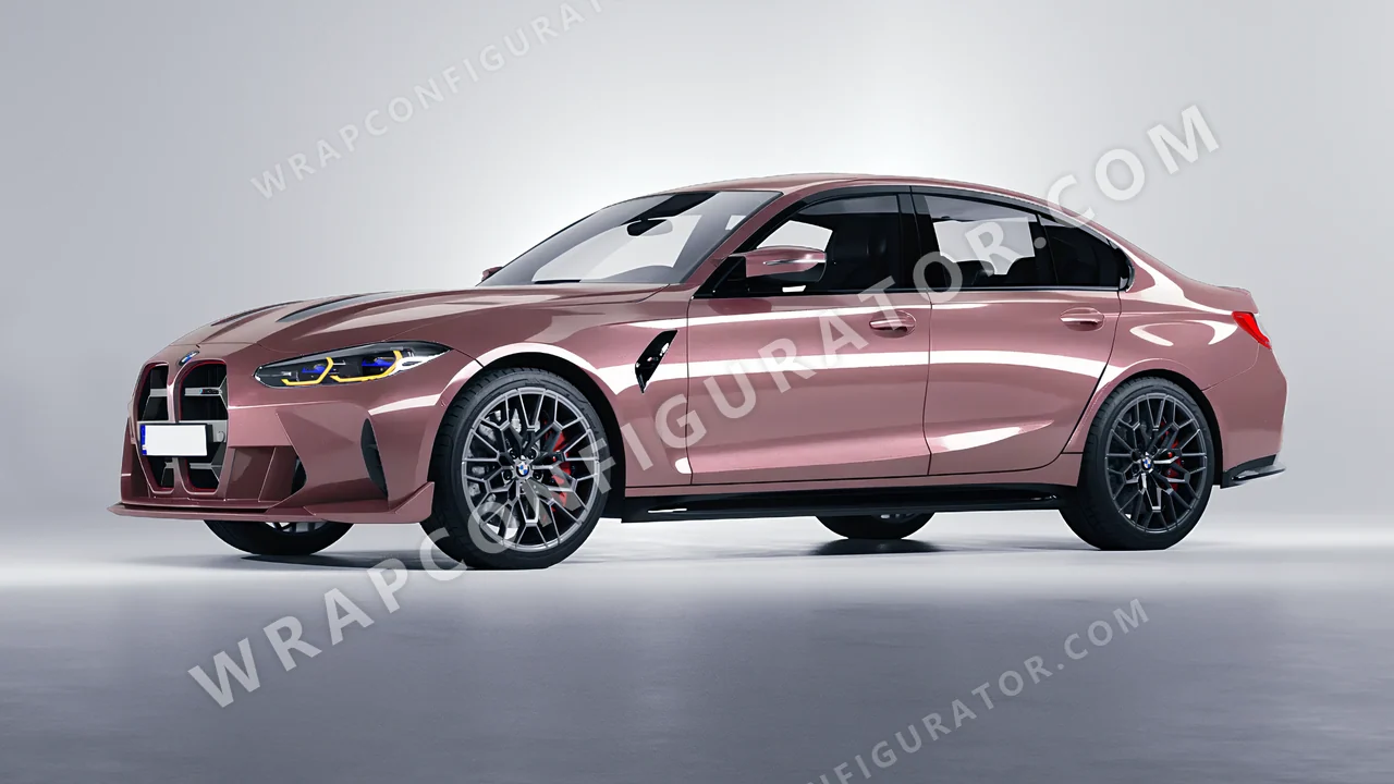 Purple BMW M3 CS 2023 wrapped in Inozetek Dynamic PPF Berry DPPF943