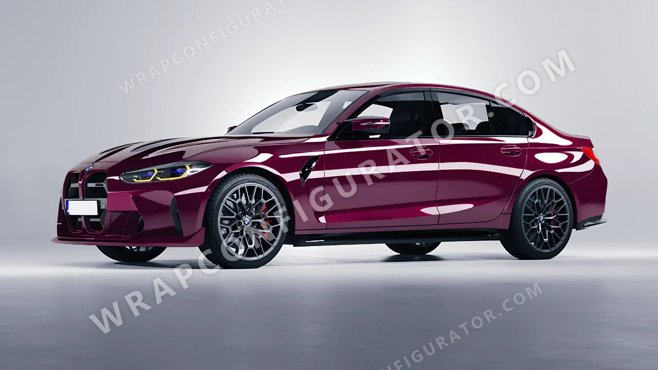 Red BMW M3 CS 2023 wrapped in Colourshield PPF by HyperPro Ruby Star HGF61-P