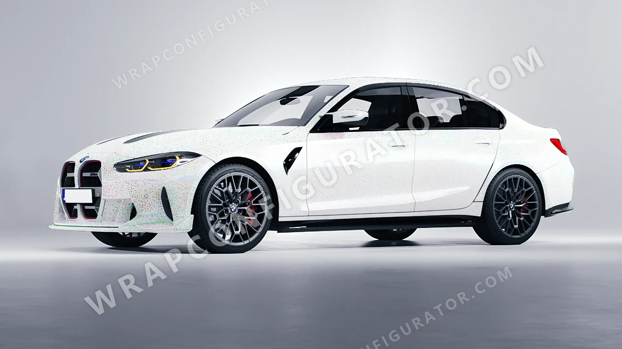 White BMW M3 CS 2023 wrapped in Colourshield PPF by HyperPro White GLF02-P
