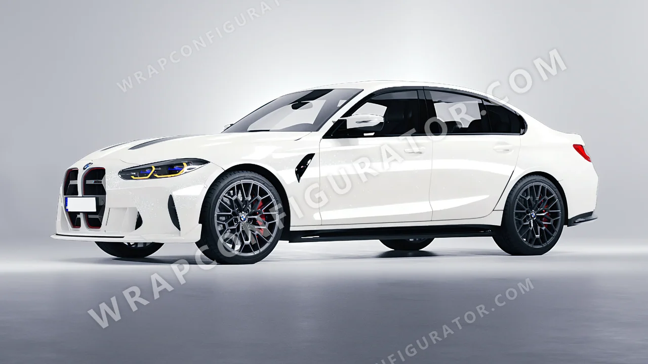 White BMW M3 CS 2023 wrapped in Colourshield PPF by HyperPro White SF003-P