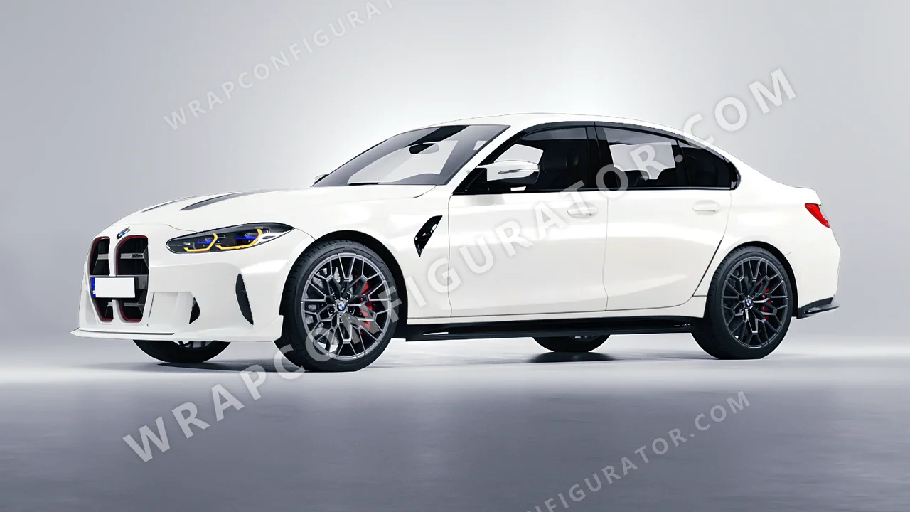 White BMW M3 CS 2023 wrapped in Colourshield PPF by HyperPro White SMF37-P