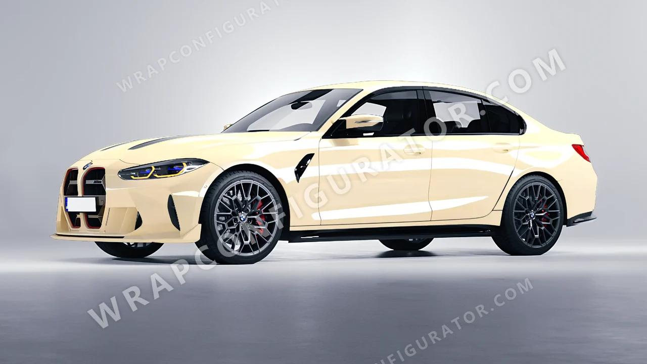 White BMW M3 CS 2023 wrapped in Inozetek Dynamic PPF The Boring White TBC101