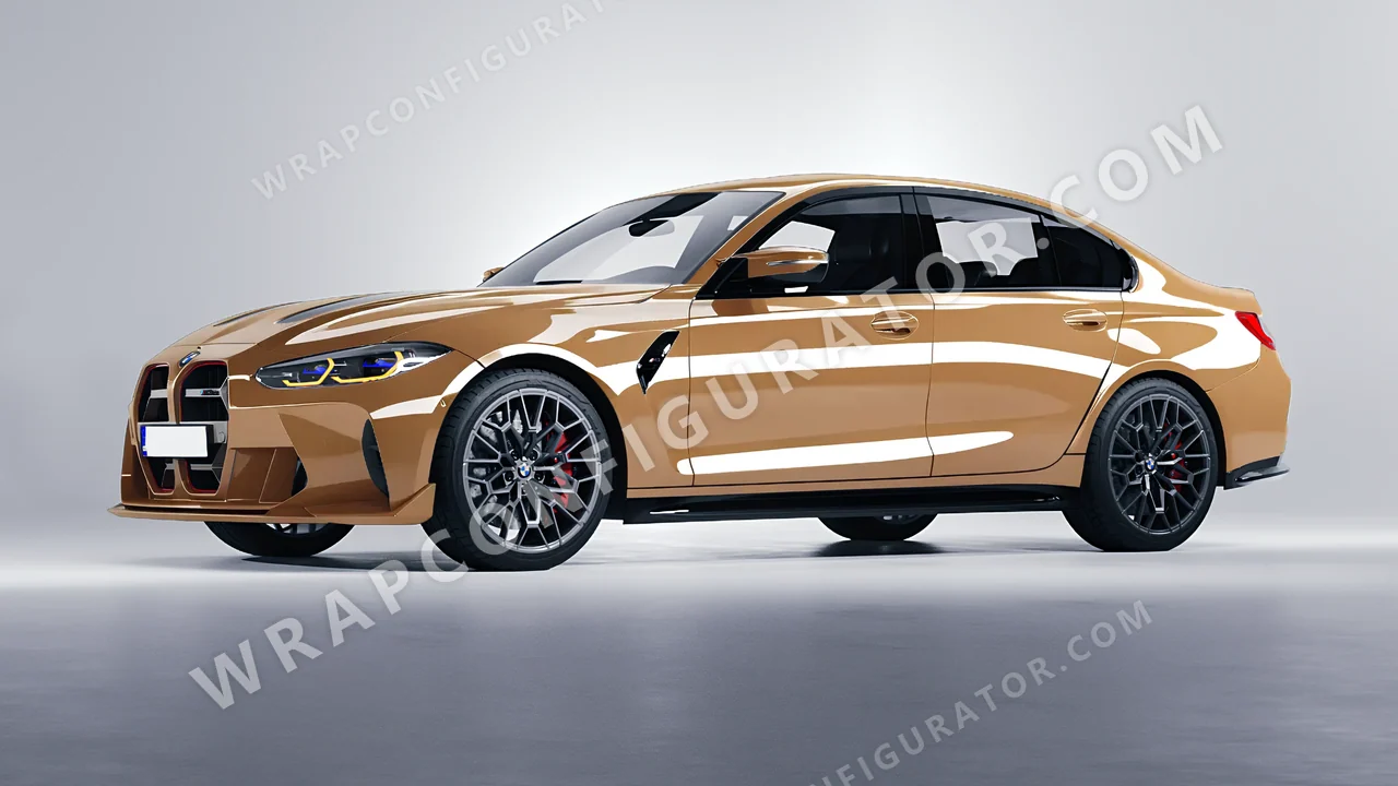 Yellow BMW M3 CS 2023 wrapped in Colourshield PPF by HyperPro Desert Yellow HGF46-P