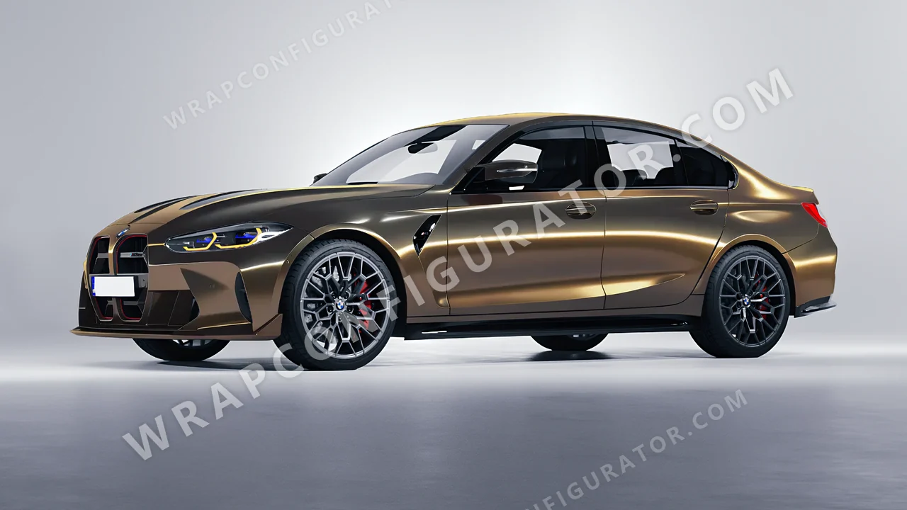 Yellow BMW M3 CS 2023 wrapped in Colourshield PPF by HyperPro Gray Gold CGM13-P
