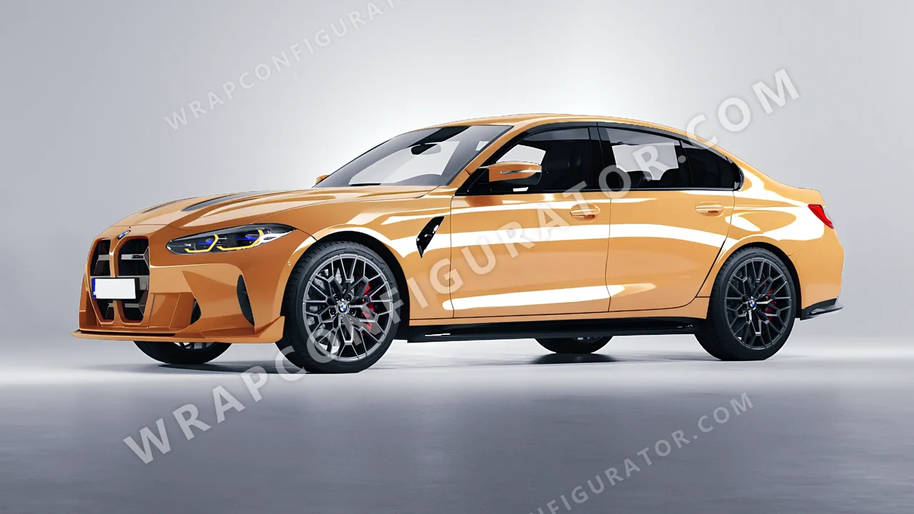 Yellow BMW M3 CS 2023 wrapped in Colourshield PPF by HyperPro Sand Yellow HGF51-P