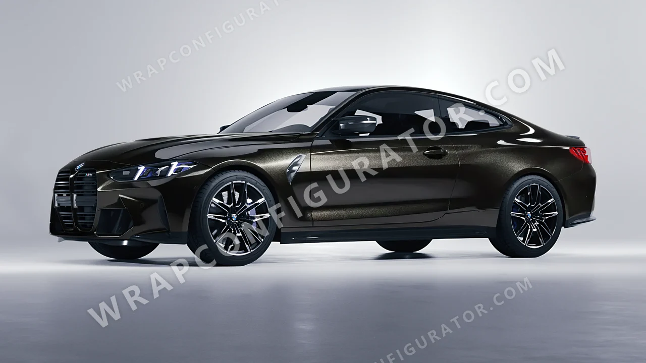 Black BMW M4 Coupe 2024 wrapped in Avery Dennison Black SW900-192-M