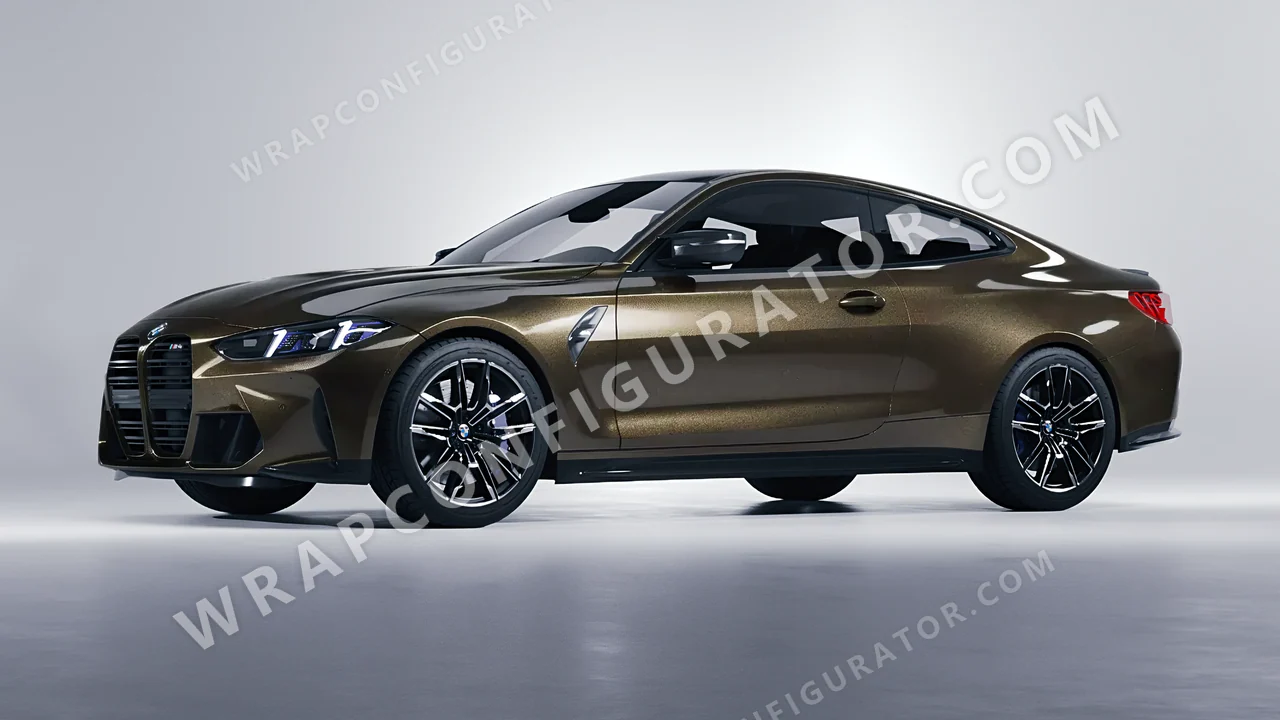 Black BMW M4 Coupe 2024 wrapped in Avery Dennison Eclipse SW900-199-M