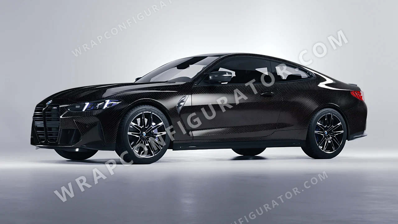 Black BMW M4 Coupe 2024 wrapped in Colourshield PPF by HyperPro Black 6D01B-P