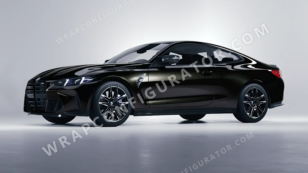Black BMW M4 Coupe 2024 wrapped in Colourshield PPF by HyperPro Black HGM23-P