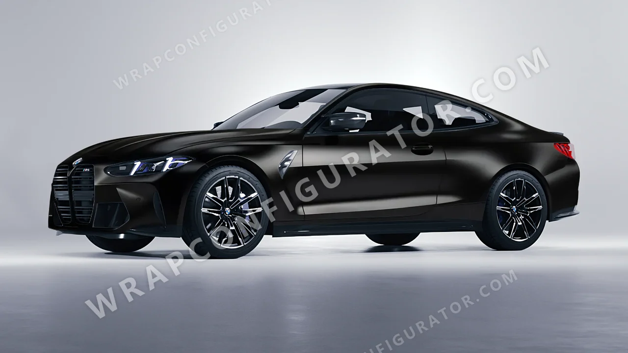 Black BMW M4 Coupe 2024 wrapped in Inozetek Dynamic PPF Blackout DPPF819