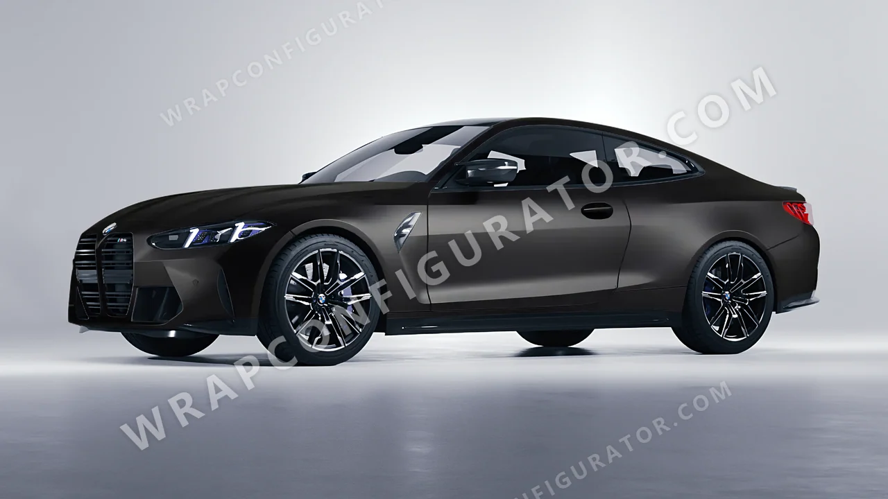 Black BMW M4 Coupe 2024 wrapped in KPMF Absolute Matt Perfect Black K75810