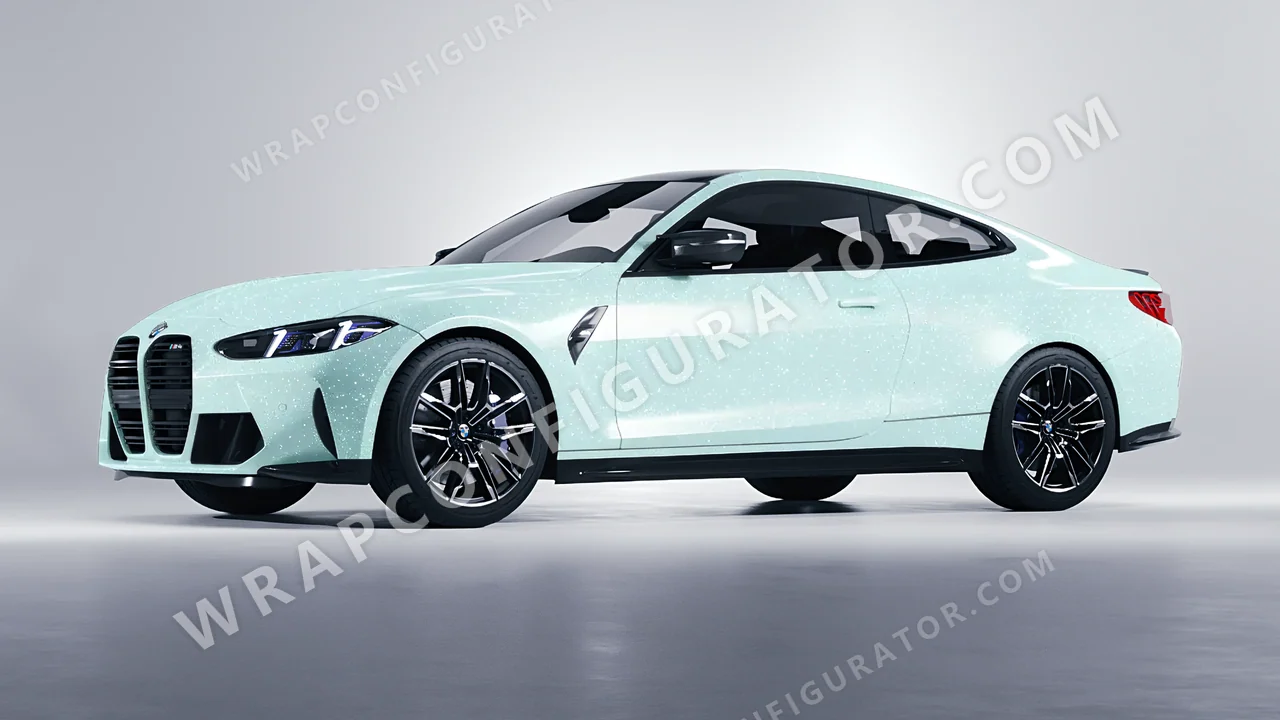 Blue BMW M4 Coupe 2024 wrapped in Colourshield PPF by HyperPro Light Blue GPF10-P