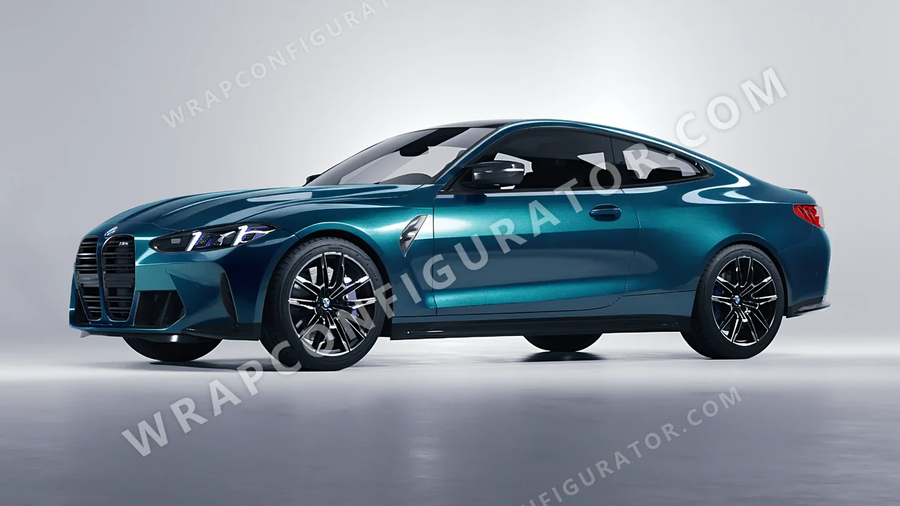 Blue BMW M4 Coupe 2024 wrapped in KPMF Excelsior Blue K75441