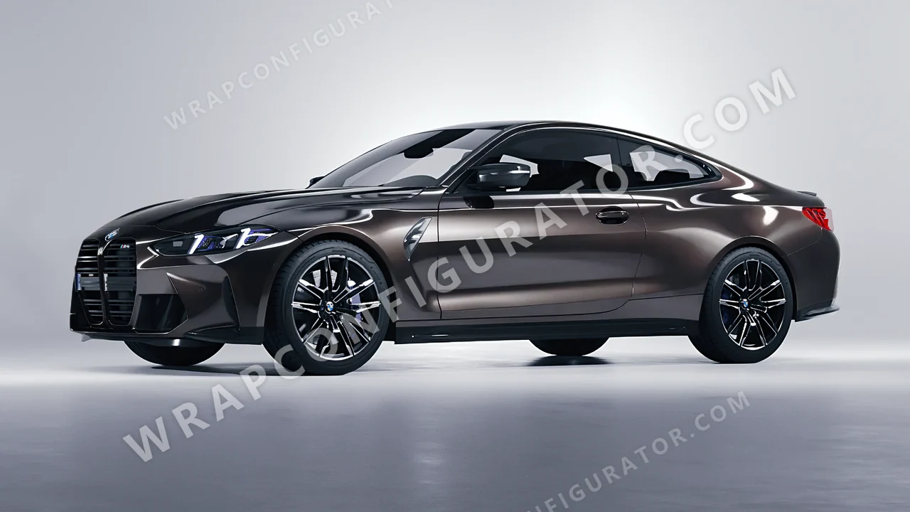 Grey BMW M4 Coupe 2024 wrapped in 3M Gloss Charcoal Metallic G211