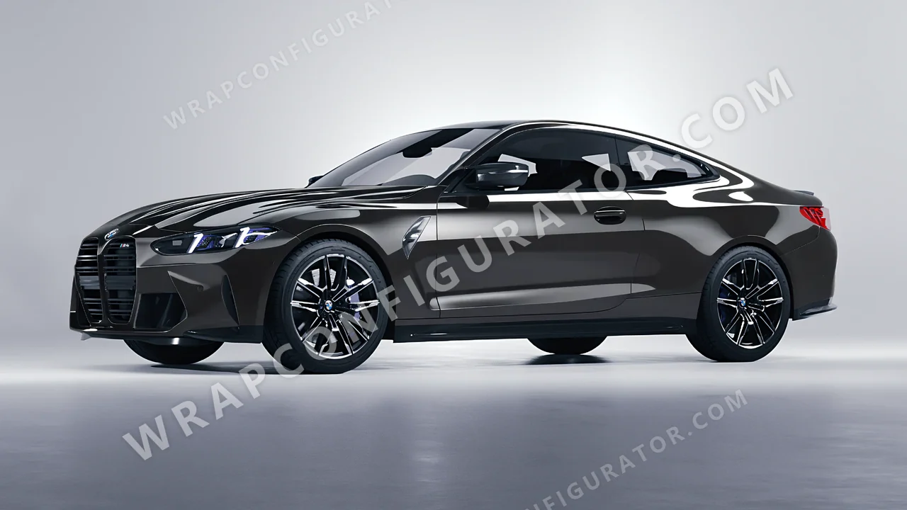 Grey BMW M4 Coupe 2024 wrapped in 3M Meteor Gray HG81