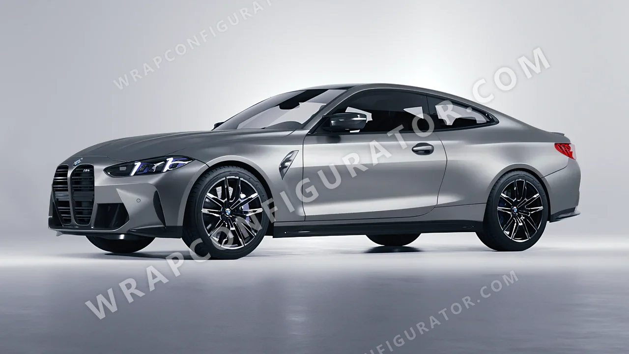 Grey BMW M4 Coupe 2024 wrapped in Avery Dennison Grey SW900-833-O
