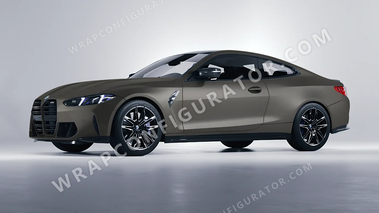 Grey BMW M4 Coupe 2024 wrapped in Colourshield PPF by HyperPro AMG Gray SMF28-P