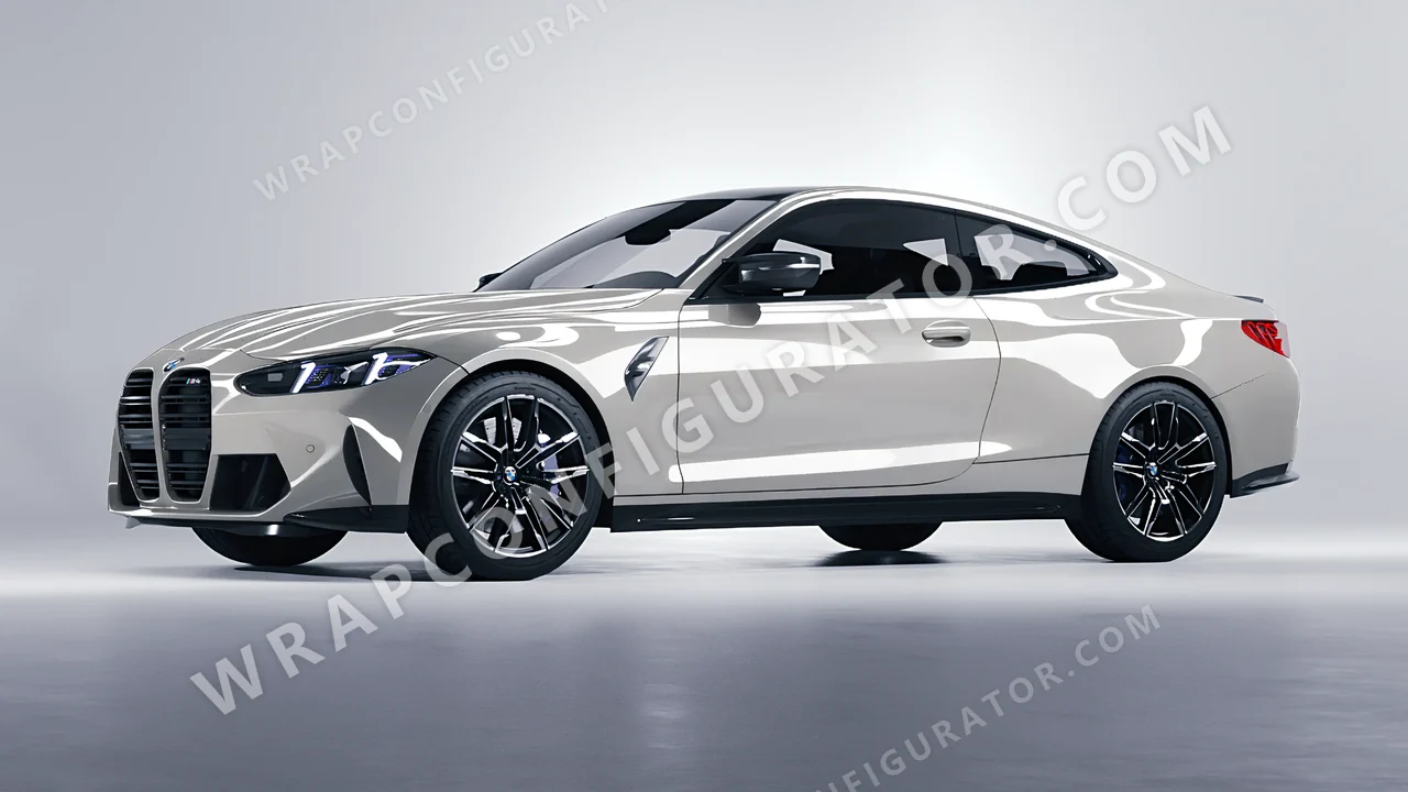 Grey BMW M4 Coupe 2024 wrapped in Colourshield PPF by HyperPro Bright Gray HGF91-P