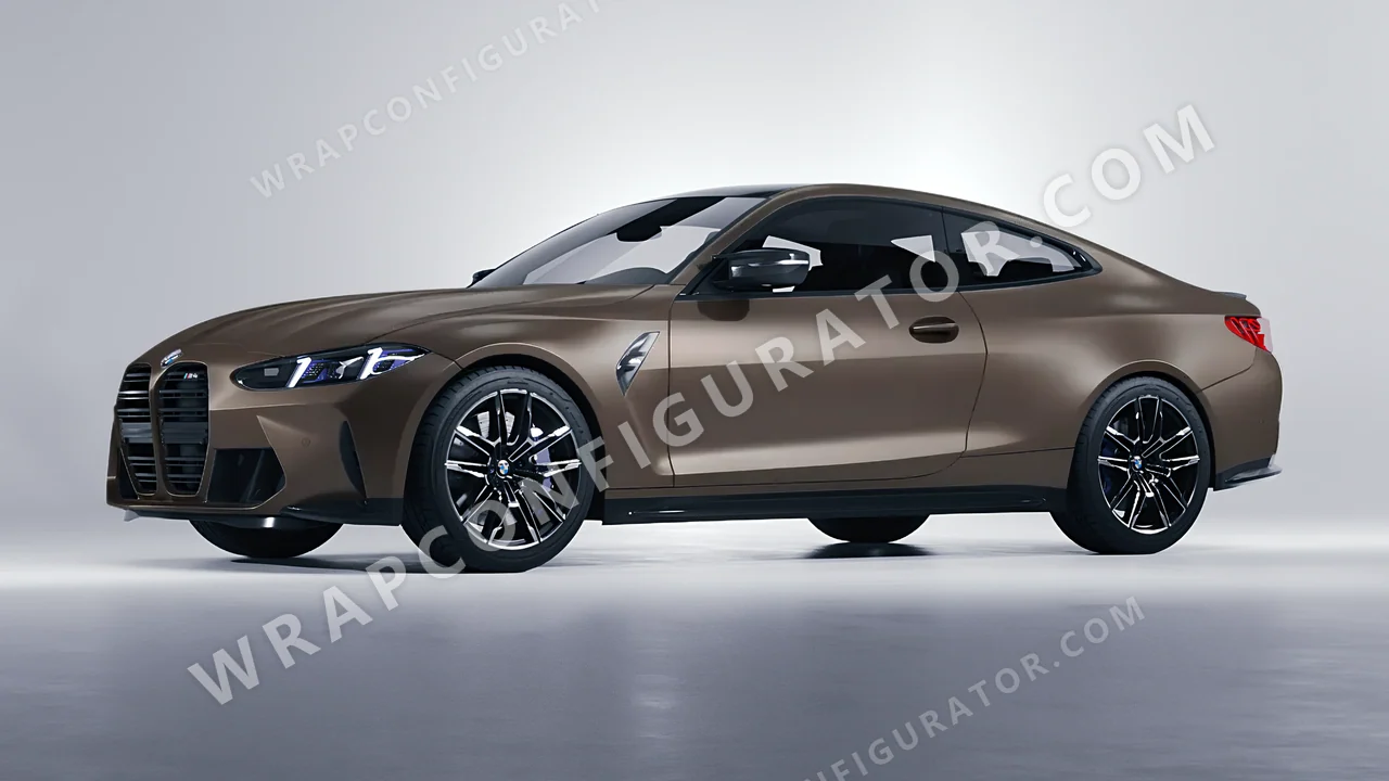 Grey BMW M4 Coupe 2024 wrapped in Colourshield PPF by HyperPro Pebble Gray SMF43-P