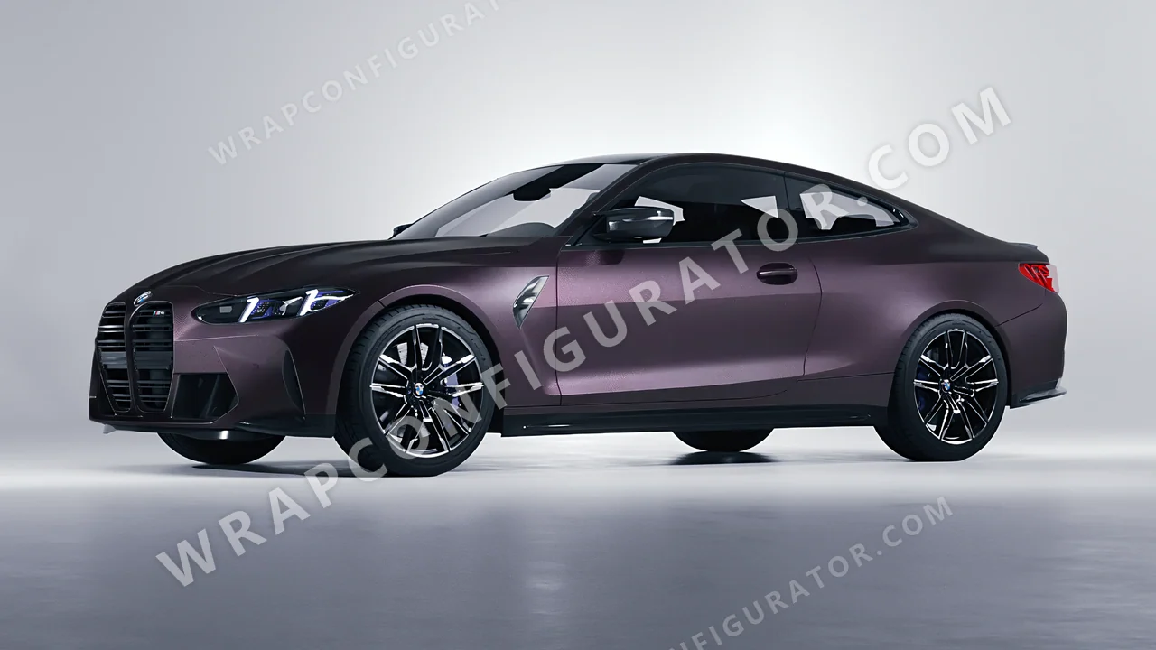 Grey BMW M4 Coupe 2024 wrapped in Colourshield PPF by HyperPro Shadow Gray MF39-P
