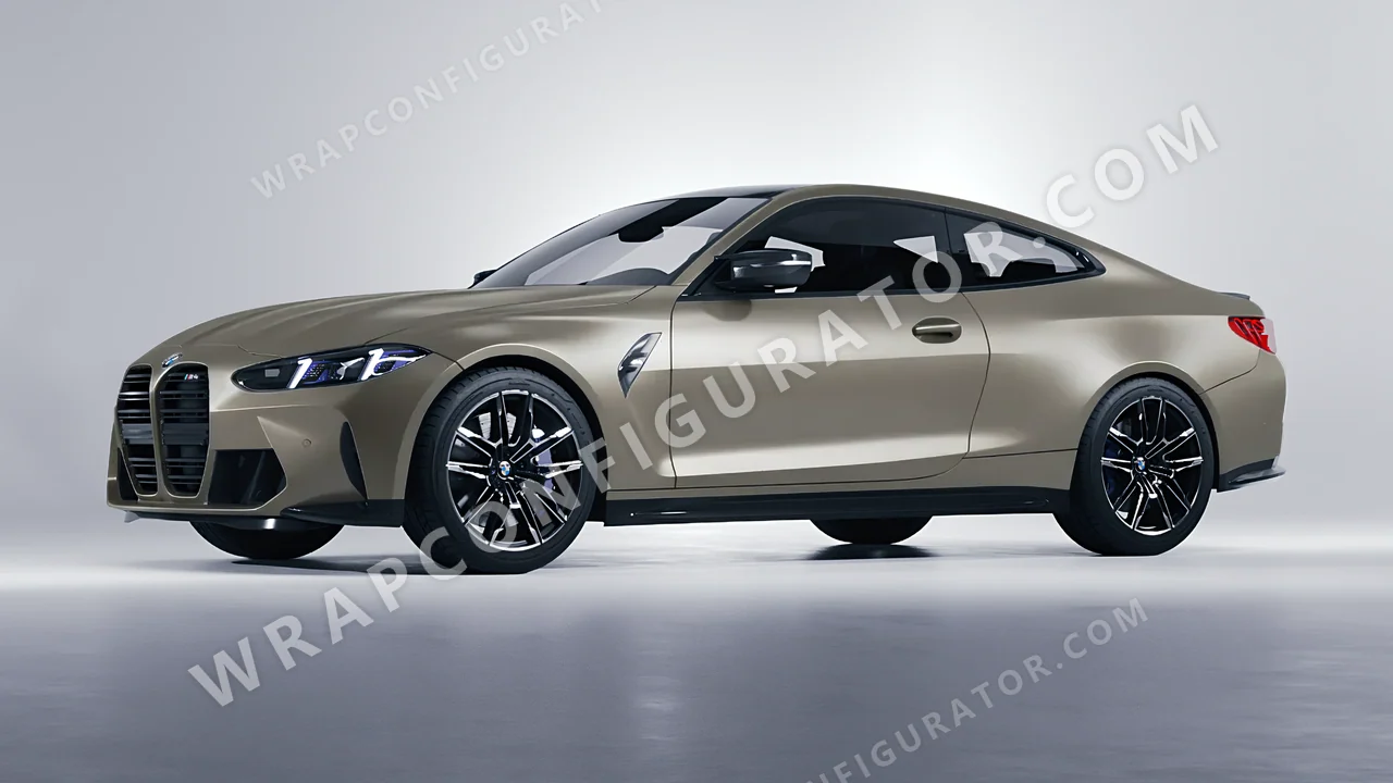 Grey BMW M4 Coupe 2024 wrapped in Colourshield PPF by HyperPro Shadow Gray SMF48-P