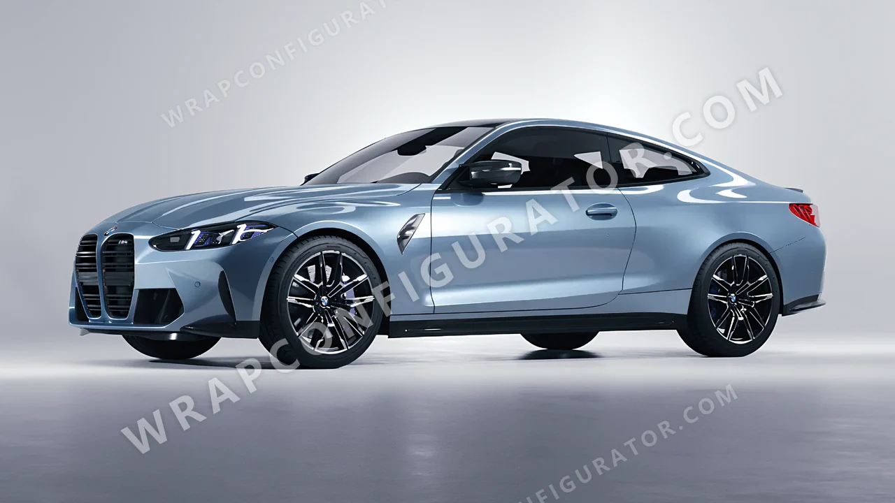 Grey BMW M4 Coupe 2024 wrapped in Colourshield PPF by HyperPro Shark Gray GAF55-P