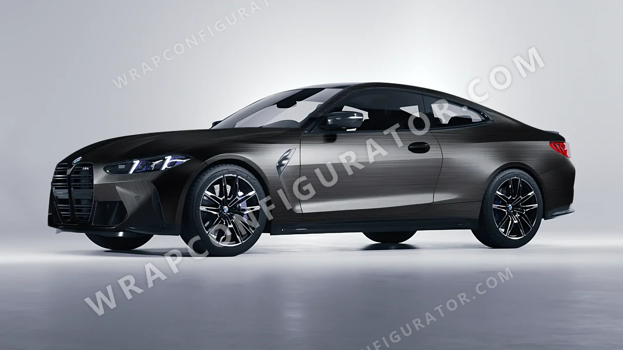 Grey BMW M4 Coupe 2024 wrapped in Colourshield PPF by HyperPro Smoke Fade MBF04-P