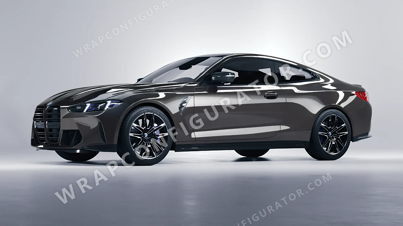 Grey BMW M4 Coupe 2024 wrapped in Colourshield PPF by HyperPro Space Gray HGF05-P