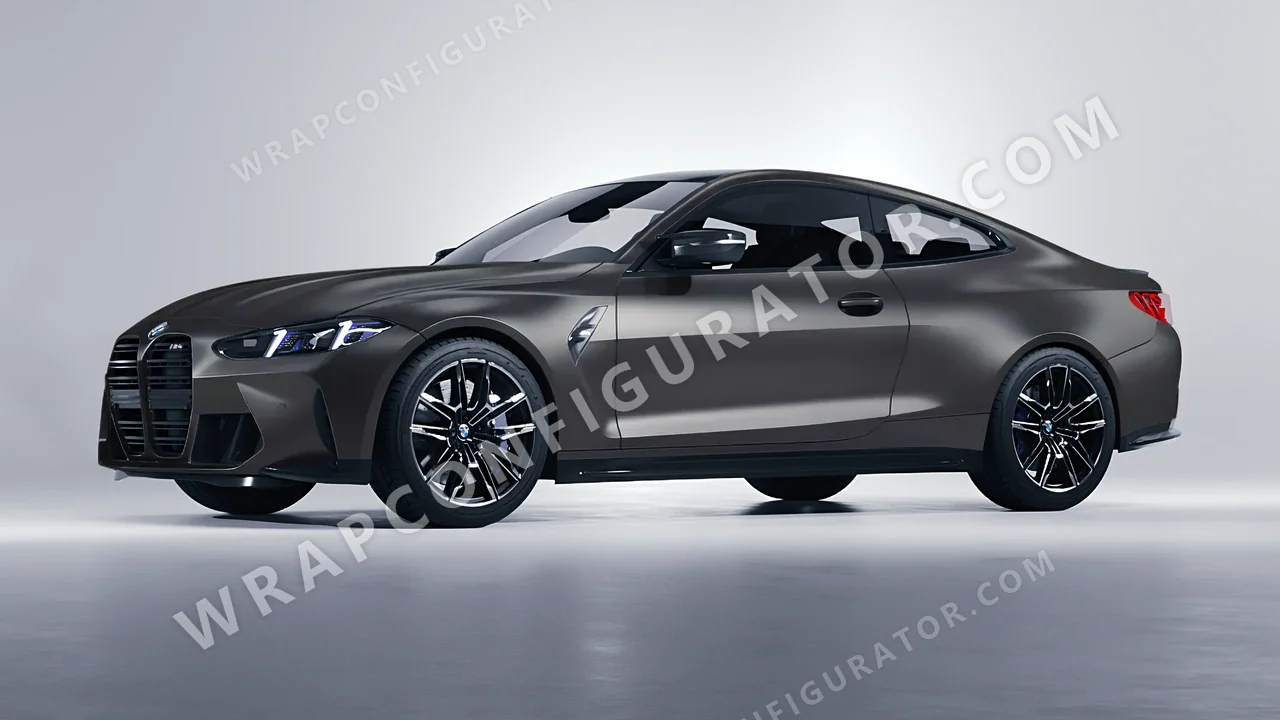Grey BMW M4 Coupe 2024 wrapped in Inozetek Dynamic PPF Rock Grey DPPF802