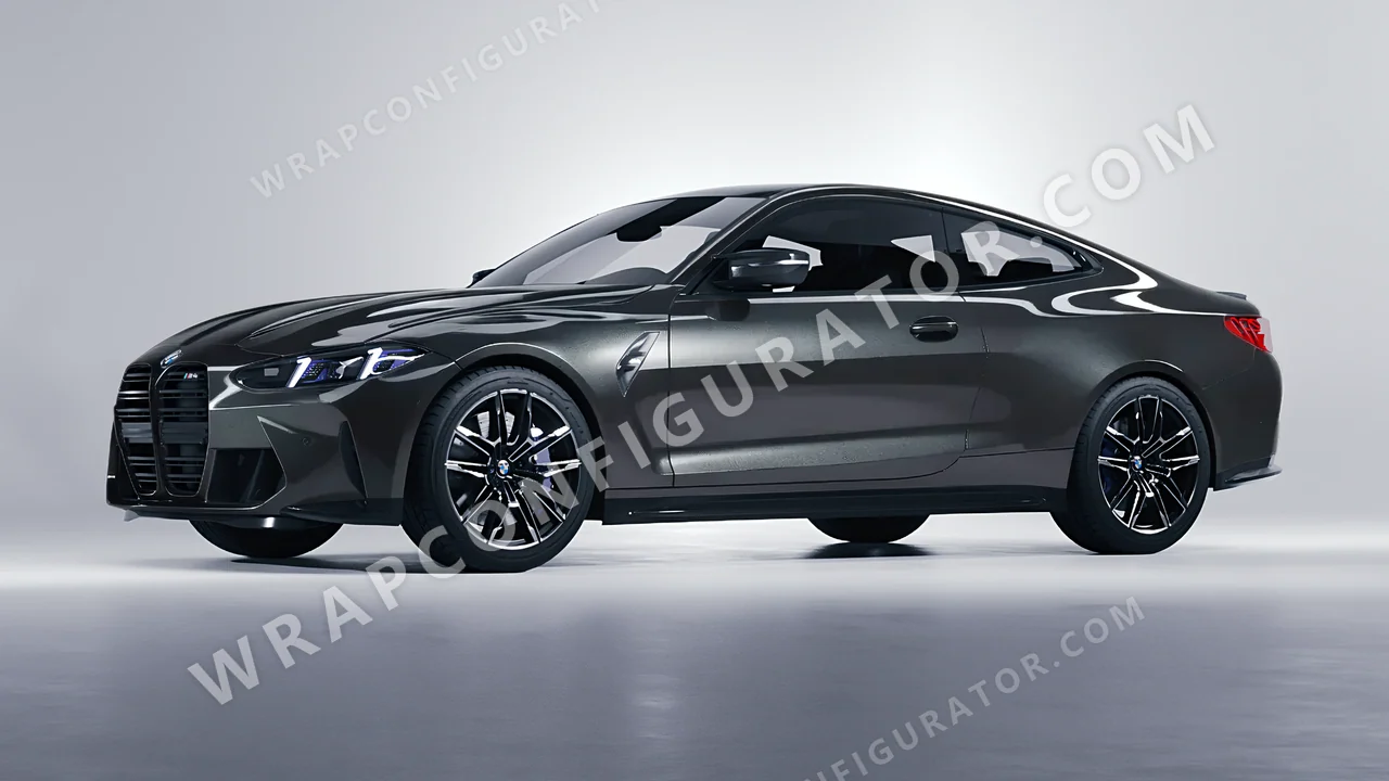Grey BMW M4 Coupe 2024 wrapped in Inozetek Dynamic PPF Tungsten Grey DPPF907