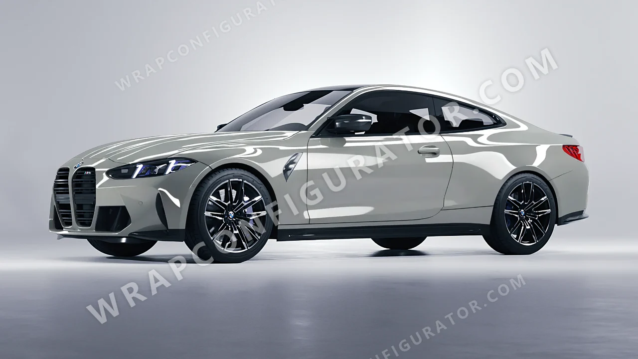 Grey BMW M4 Coupe 2024 wrapped in KPMF Ominous Grey K75415