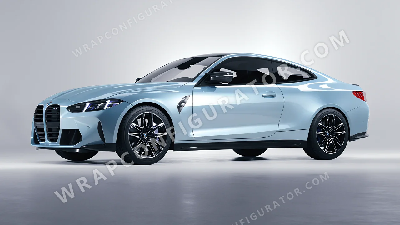 Grey BMW M4 Coupe 2024 wrapped in ORACAL Millennium Grey 970RA-793G