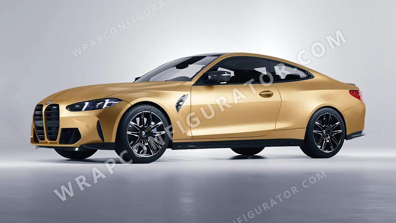 Grey BMW M4 Coupe 2024 wrapped in ORACAL Pyrite 970RA-926M