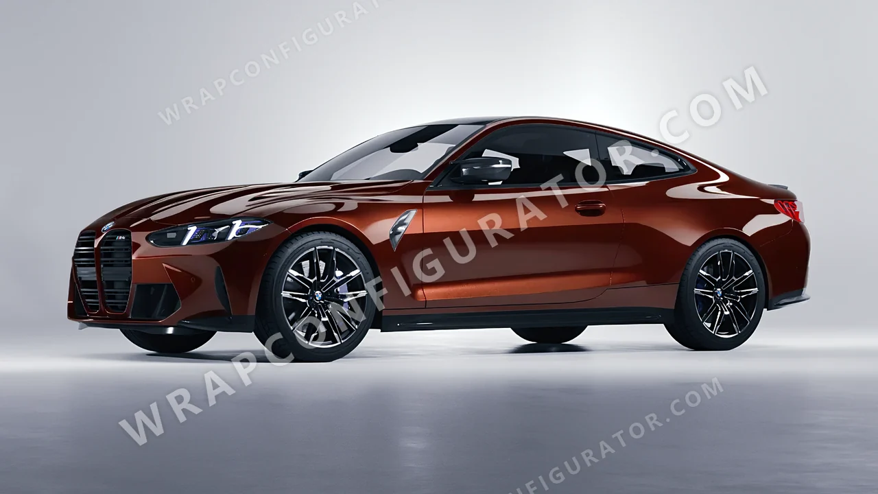 Orange BMW M4 Coupe 2024 wrapped in Colourshield PPF by HyperPro Copper HGM77-P