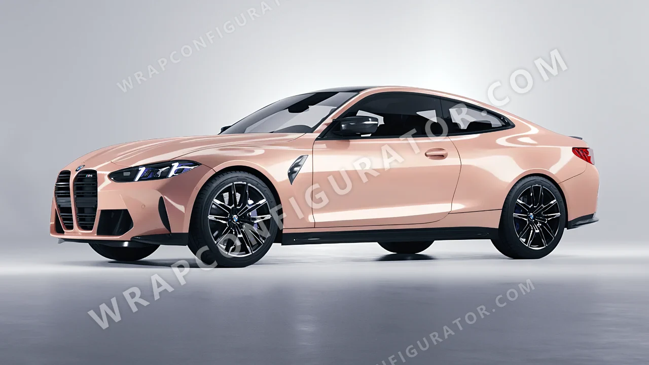 Pink BMW M4 Coupe 2024 wrapped in Inozetek Dynamic PPF Blush Pink DPPF918